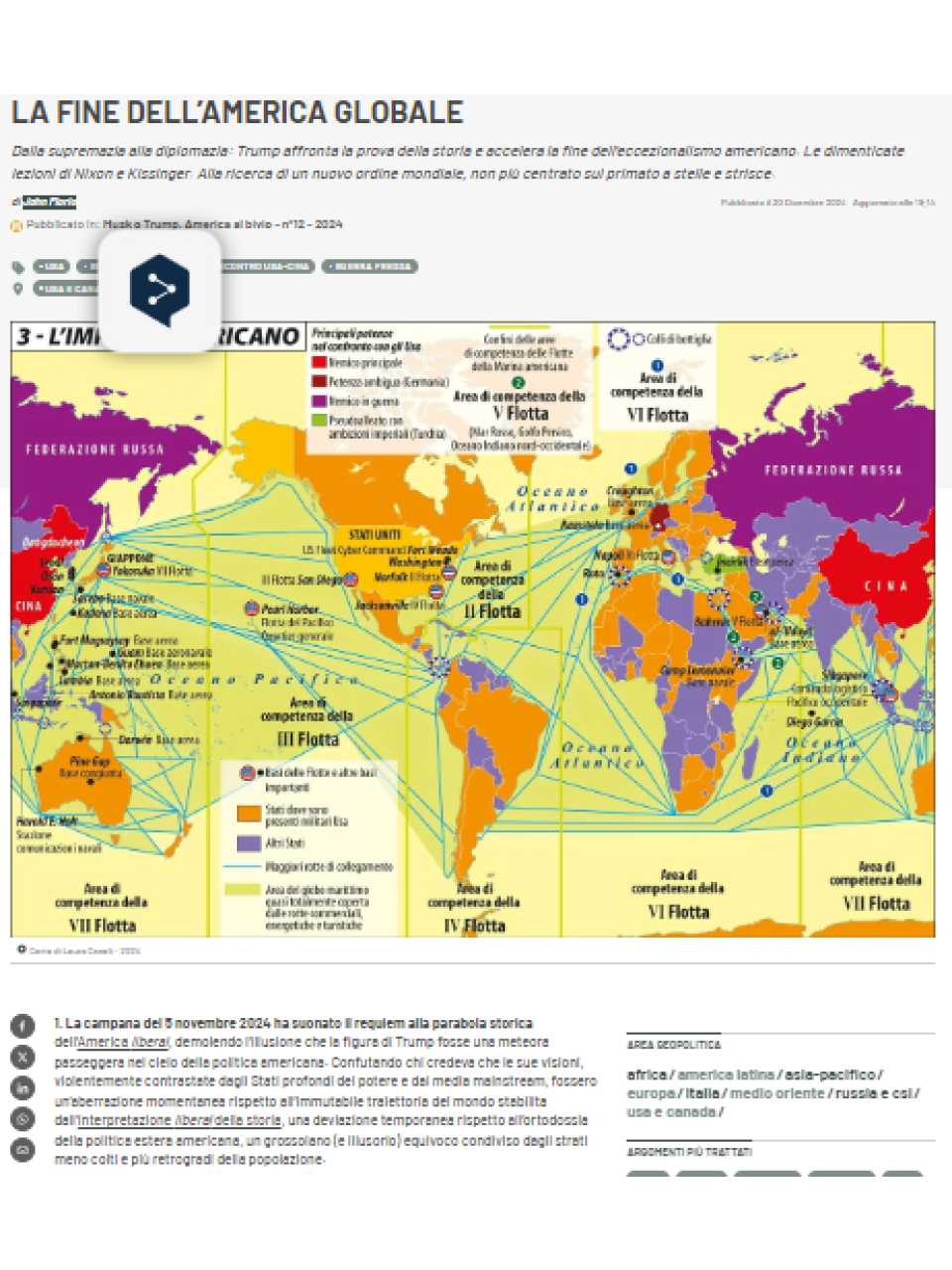 La fine dell'America globale